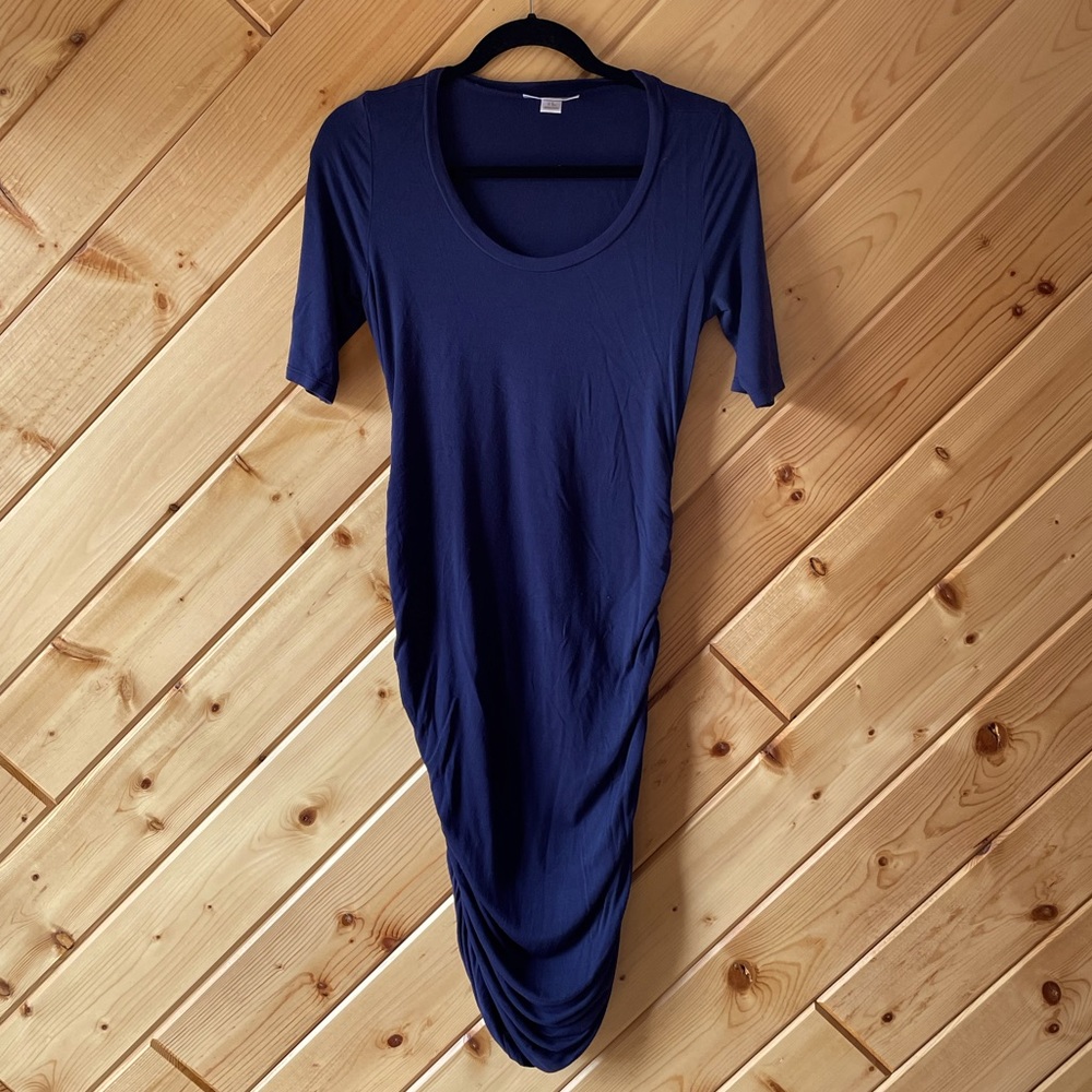 Motherhood maternity navy dress